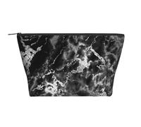 Pietra di marmo grigio grafite argento nero, Borsa da toilette Borsa per trucco Borsa per cosmetici Borsa da toilette da viaggio portatile
