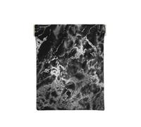 Pietra di marmo grigio grafite argento nero, Spremere il portafoglio superiore da donna Borsa portaoggetti Piccola portamonete Portamonete