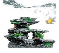 Pietra di montagna per acquario, pietra di montagna paesaggistica, decorazione subacquea in resina, ornamento per acquario, struttura robusta, rocce per giardini, acquari e acquari, 18 x 12 x 7 cm