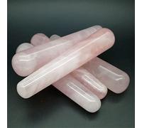 Pietra di quarzo rosa naturale Bacchette for massaggi in cristallo rosa Stick Anti Age Tool 1 pz Collezioni di casa