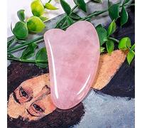 Pietra di quarzo rosa rosa naturale puro Gua Sha Scraping Board Face Neck Body Massagers Terapeutico e strumento di rinnovamento della pelle Collezioni di casa (Color : G)