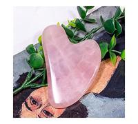 Pietra di quarzo rosa rosa naturale puro Gua Sha Scraping Board Face Neck Body Massagers Terapeutico e strumento di rinnovamento della pelle Artigianato (Color : I) CHENRANYIN (Color : A)
