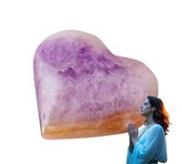 Pietra di tascabile, pietra del pollice ametista - Piccole rocce di ghiaia naturali,Massage portatile a portata di ciotto a pebble lucido decorativo per artigianato di vasi
