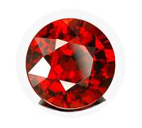 Pietra di zircone rosso 15,25 Ratti I certificata originale I Cubic Diamond Zirconia Gemma da laboratorio certificato-B0DRLGJZ-DNM