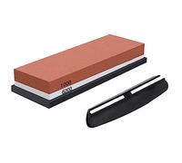 Pietra for affilare i coltelli, pietra for grana 1000/6000, affilacoltelli a due lati 2 in 1 con base in silicone antiscivolo e guida angolare
