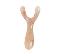 Pietra for il lifting del viso in resina Guasha Raschiatura Guazzo for il viso Piastra for massaggio con forcella a forma di Y Massaggio al naso Trigger Point Massaggiatore for il naso (Color : Pink