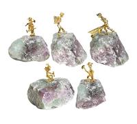 Pietra grezza decorativa - Scultura realistica in naturale | Figura decorativa per armadio e scrivania | Regalo per collezionisti, casa, ufficio, appartamento, compleanno, ornamento in