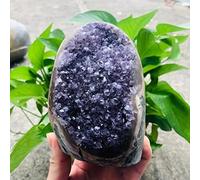 Pietra grezza di cristallo naturale 200g-2000g Pietra esemplare di cristallo a grappolo di quarzo geode ametista naturale 1pz (Color : 620g-750g 1pc)