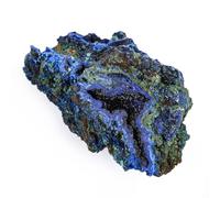 Pietra Grezza Naturale di Azzurrite e Malachite, Campione Minerale | Contrasto minerale blu intenso e verde, motivi naturali unici, esempio di insegnamento della geologia