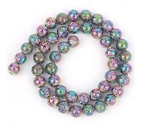 Pietra lavica impiallacciatura naturale Roccia vulcanica Perline distanziali rotonde sfuse per la fabbricazione di gioielli Bracciale fai da te Collana 4 6 8 10 mm 15 pollici Splendida e abile.