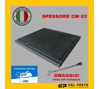 PIETRA LAVICA PER BARBECUE OLLARE REFRATTARIA 3cm GRIGLIA 3 cm TUTTE LE MISURE