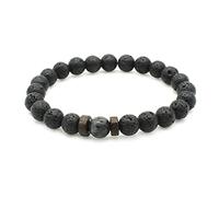 Pietra lavica uomo Bracciale pietra di luna naturale perla buddha tibetano Bracciale Chakra diffusore Bracciali uomini gioielli regaliTrattamento molto attraente