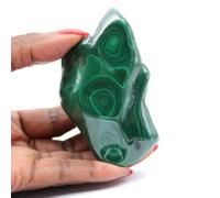 Pietra lucidata in Malachite da 175 grammi e 95 millimetri, minerale malachite del Congo-Kinshasa, pietra non trattata, esemplare unico, minerale da collezione, minerale di cura
