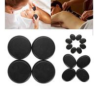 Pietra Massaggio,16Pcs / Box Body Massage SPA Hot Stone Set Massaggio Pietre Naturali Pietra Lavica Basalto Caldo pietre basaltiche per Rilassante massaggio pedicure con olii essenziali
