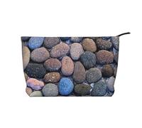 Pietra morbida d'oca nell'acqua, Borsa per cosmetici in velluto a coste Borsa per il trucco Borsa da viaggio portatile