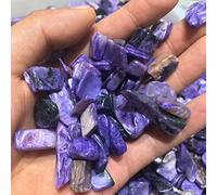 Pietra naturale burattata viola di cristallo di charoite decorazione della stanza (Size : 300G)