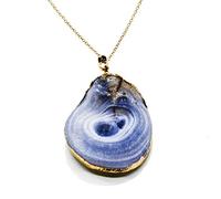 Pietra Naturale Collana di Semi Gemme Irregolare Semi Geometrica di Pietra Naturale per Pietra per Il chiodo di Cristallo Naturale di Cristallo Naturale Unisex Elegante Girocollo di Cristallo
