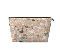 Pietra naturale del terrazzo, Borsa da toilette Borsa per trucco Borsa per cosmetici Borsa da toilette da viaggio portatile