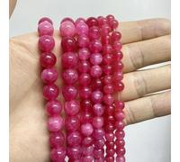 Pietra naturale lava occhio di tigre cristallo apatite amazzonite tormalina perline per creazione di gioielli collana braccialetto fai da te 4/6/8/10MM-tormalina rosa-10mm(circa 35 pezzi)