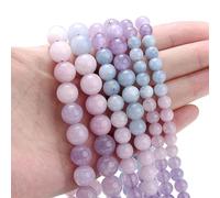 Pietra naturale lava occhio di tigre cristallo apatite amazzonite tormalina perline per creazione di gioielli collana braccialetto fai da te 4/6/8/10MM-morganite viola-10mm(circa 35 pezzi)
