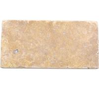 Pietra Naturale Mosaico Travertino Giallo Dorato Opaco Parete Corpo Cucina