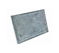 Pietra Naturale ollare Spessore 2 cm di Ricambio per bistecchiera lavica per Barbecue griglia Carne Verdure Pesce Made in Italy (25x50x2 cm)