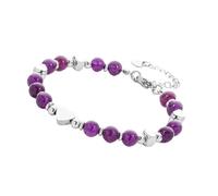 Pietra naturale perline fatte a mano con gemme autentiche gioielli da polso regolabile accessorio per donne uomini cristallo naturale, Misura unica, come descritto