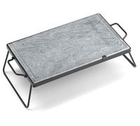 Pietra Ollare 30x50 cm con Supporto Pieghevole Ompagrill DS30/50/BLACK