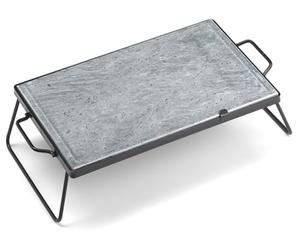 Pietra Ollare 30x50 cm con Supporto Pieghevole Ompagrill DS30/50/BLACK