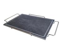 Pietra ollare rettalgolare cm 25x30 con supporto inox per servire a tavola Bist