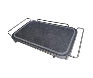 Pietra ollare rettalgolare cm 25x35 con supporto inox Bordo arrotondato altissi