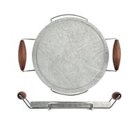 Bisetti Pentola da Cucina di Pietra Ollare, Marrone, Tonda, 30 cm