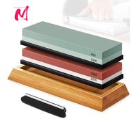 Pietra per affilare Affilacoltelli Pietra per affilare professionale Set doppio lato Rettifica Shapner Acqua Wetstone Accessori da cucina Strumenti