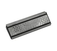 Pietra per affilare diamantata curva Faithfull a 4 lati - Pietra per affilare 4 in 1 con superfici piane e a barra, grana 400G / 600G, affilatrice per scalpelli, forbici e lame