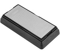 Pietra per affilare, Pietra per affilare i diamanti Coltelli da cucina per macinare Pietra per macinare a due lati 400 Grana + 1000 Grana con base in gel di silice, antiscivolo, 200 x 70 x 6 mm