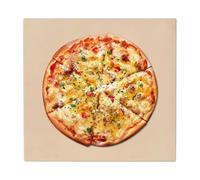 Pietra per pizza - 26,5 x 25,5 x 0,8 cm pietra per pizza per barbecue, teglia rettangolare, teglia per la casa, pietre per pizza antiaderenti per grigliare, barbecue, forno, cucina, pane, cucina