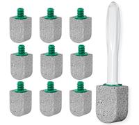 Pietra Pomice Naturale Pulizia con Manico,Bastone Pomice Pulitore,Pietra Pomice Spazzole,Blocco di Pulizia per WC,Bagno,Cucina e Piscine,Macchie Ostinate,Calcare e Urina,Grigio,10 pezzi