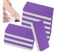 Pietra pomice per piedi da 10 pezzi, pietra pomice per rimozione calli in schiuma PU - Strumenti per pedicure su due lati per la cura di talloni screpolati, pelle morta e piedi ruvidi..