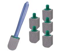 Pietra Pomice per WC Ceramica,Ricarica da 6 Cleaning Block,Con Manico Riutilizzabile,Pulizia Efficace,per Toilette,Cucine,Lavelli e Lavabi