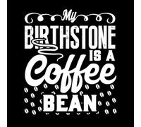 pietra portafortuna in un disegno a forma di chicco di caffè Adesivi murali 54.6x62.5cm Autoadesivo Bianco