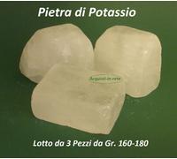 Pietra Potassio Deodorante Naturale Lotto di 3 pezzi