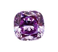 Pietra preziosa dello zircone del taglio del cuscino con culet arrotondato e taglio di precisione 4K per i disegni audaci dei gioielli, 8x8mm, Moissanite