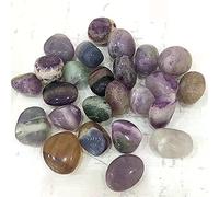 Pietra preziosa di ametista Cristalli di ametista viola naturale grezza grezza Pietre burattate for la decorazione del giardino 200 g 25-30 mm decorazione della stanza