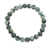 Pietra preziosa di prehnite naturale da 8 mm | forma rotonda, taglio liscio | pietra multicolore | bracciale elastico energetico | braccialetto curativo | gioielli fatti a mano | LK_WOSB_00792_7