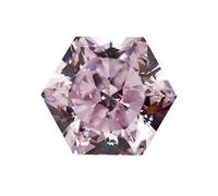 Pietra preziosa di zirconia cubica del taglio del ghiaccio schiacciato di forma esagonale 1Ct con il taglio 4K per la fabbricazione moderna dei monili, 12x12mm, Moissanite