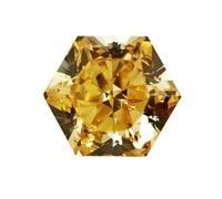 Pietra preziosa di zirconia cubica del taglio del ghiaccio schiacciato di forma esagonale 1Ct con il taglio 4K per la fabbricazione moderna dei monili, 12x12mm, Moissanite
