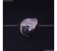Pietra Preziosa Mista Naturale Elefante Palla Rotonda Reiki Chakra Pendente C...