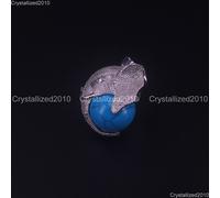 Pietra Preziosa Mista Naturale Elefante Palla Rotonda Reiki Chakra Pendente C...
