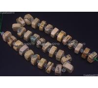 Pietra Preziosa Naturale Heishi Nugget Distanziatore Perline 9x15mm Ametista ...