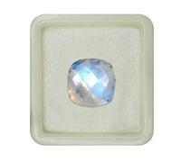Pietra preziosa sciolta Chandrakanta, pietra di luna arcobaleno certificata naturale da 55Carat, 7,25 Carat, 6,59 Carat, cuscino Chekar, Mithun Rashi Ratan